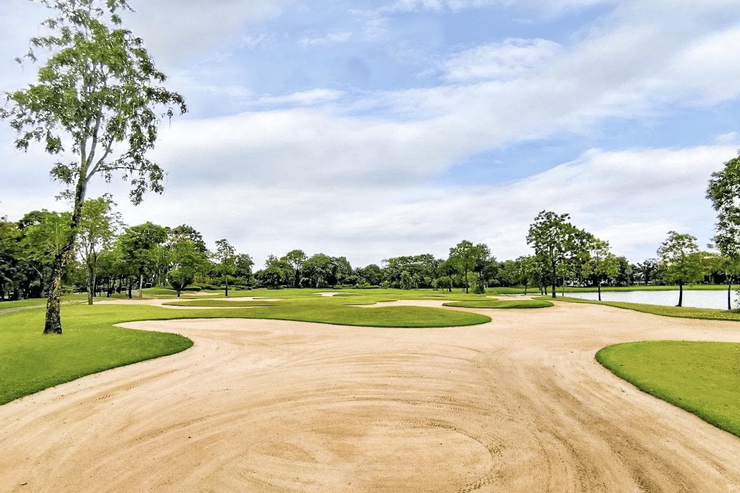 The Rg Salaya Golf Resort fairway and green - golf course Thailand