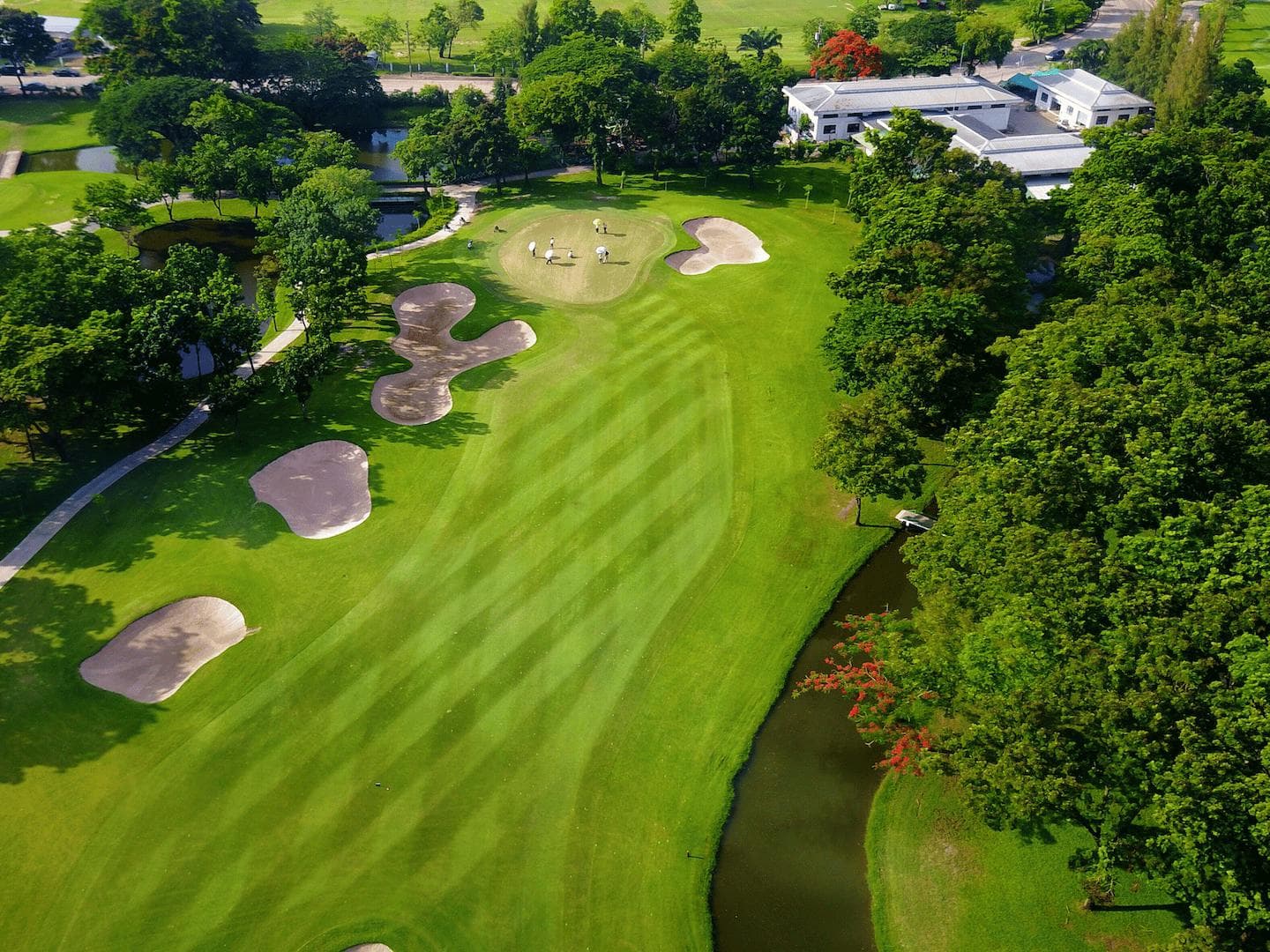 Thana City Country Club course scenery - book golf tee time Thailand