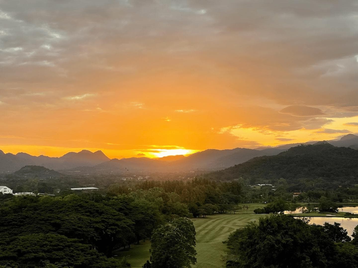 Sir James Country Club fairway and green - golf course Thailand