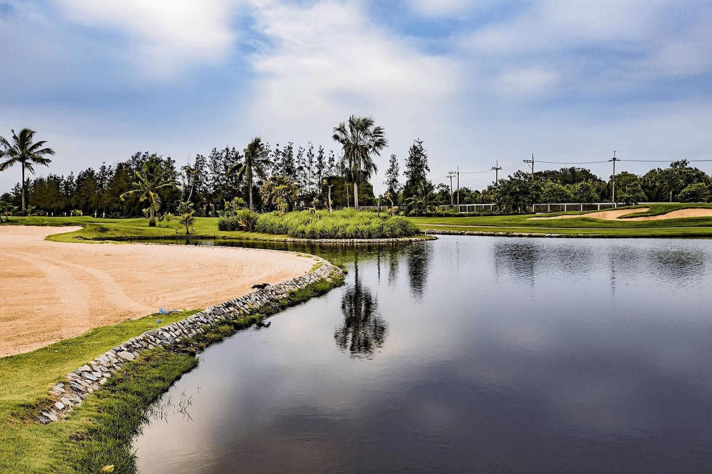 Royal Lakeside Golf Club fairway and green - golf course Thailand