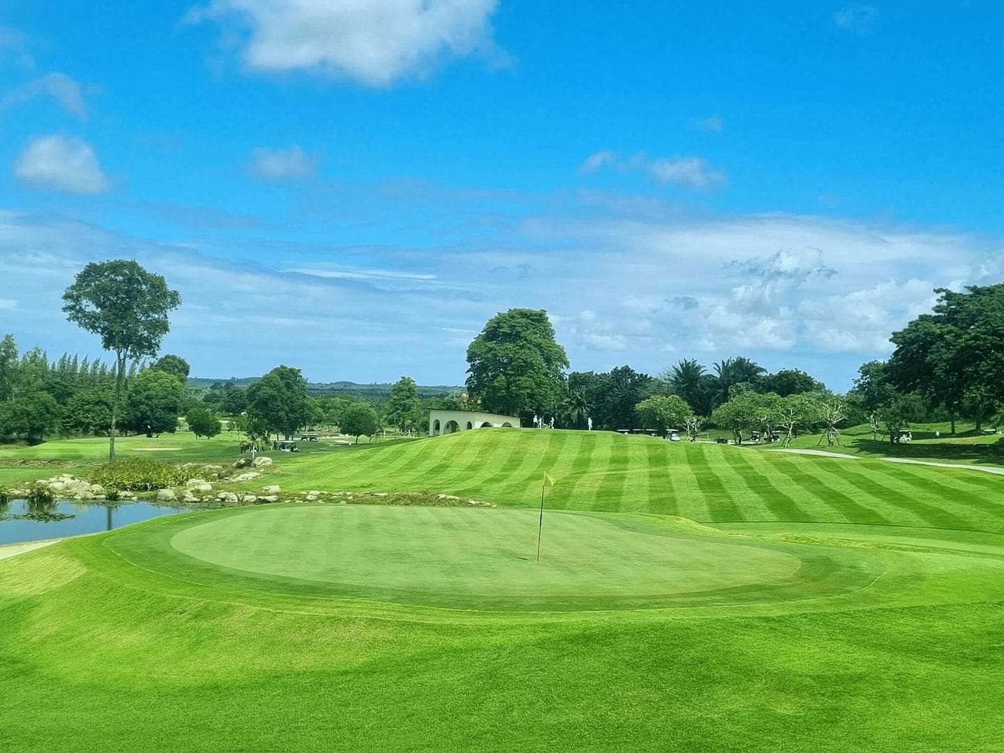 Rayong Green Valley Country Club fairway and green - golf course Thailand