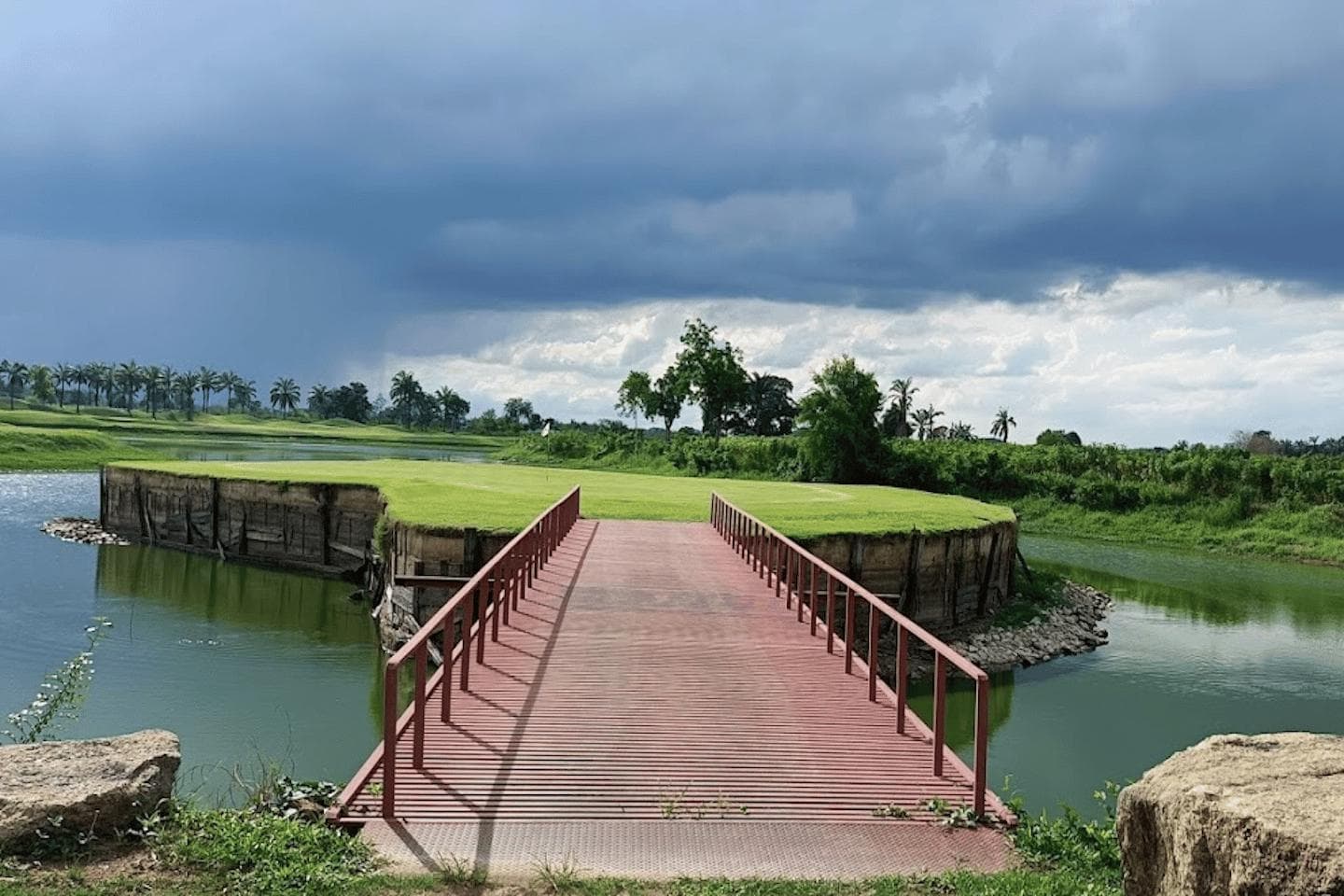 Mission Hills Golf Club Kanchanaburi fairway and green - golf course Thailand