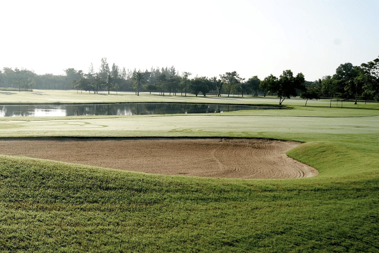 The Vintage Club fairway and green - golf course Thailand