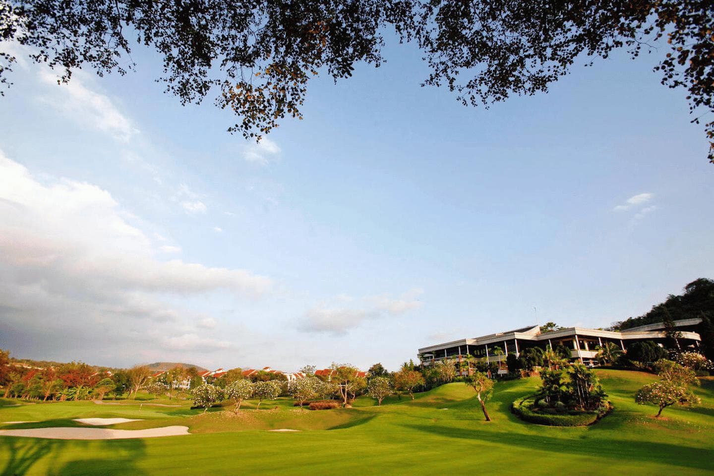 Laem Chabang International Country Club fairway and green - golf course Thailand