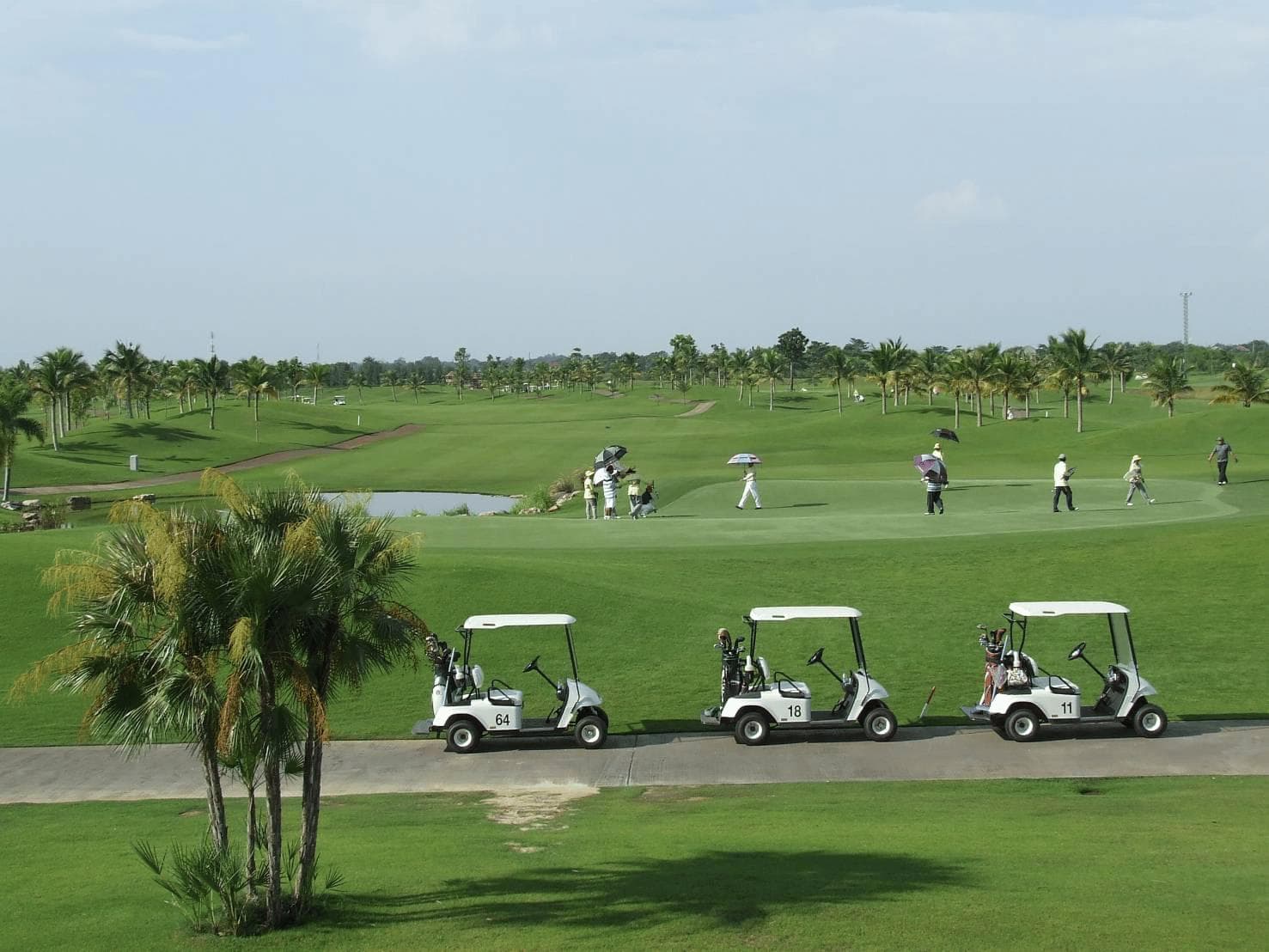 Ayutthaya Golf Club course scenery - book golf tee time Thailand