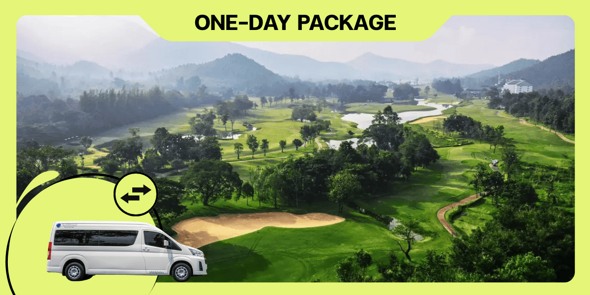 Exclusive golf experience with  [ONE DAY GOLF] : Airport or Hotel ⇄ Alpine Golf Resort (Chiangmai)