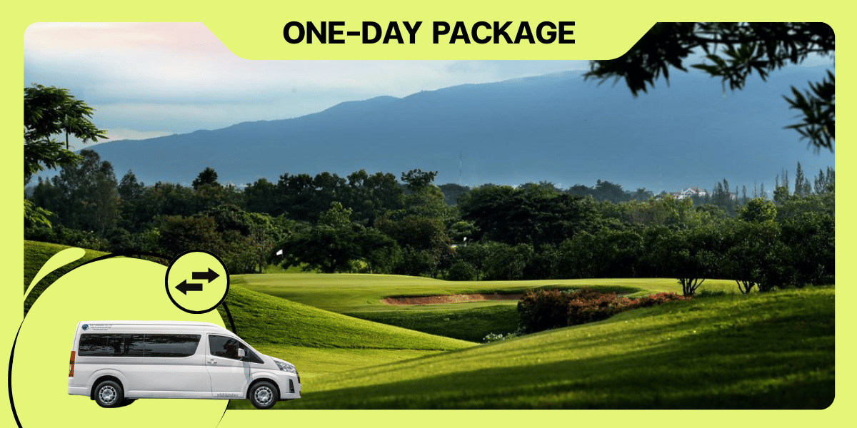 Exclusive golf experience with [ONE DAY GOLF] : Airport or Hotel ⇄ Mae Jo Golf Resort & Spa (Chiangmai)