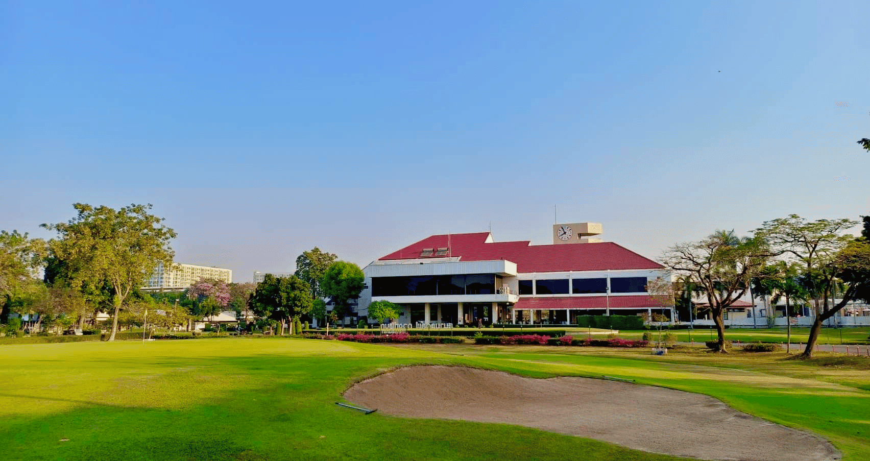 Royal Thai Army Golf Course fairway and green - golf course Thailand