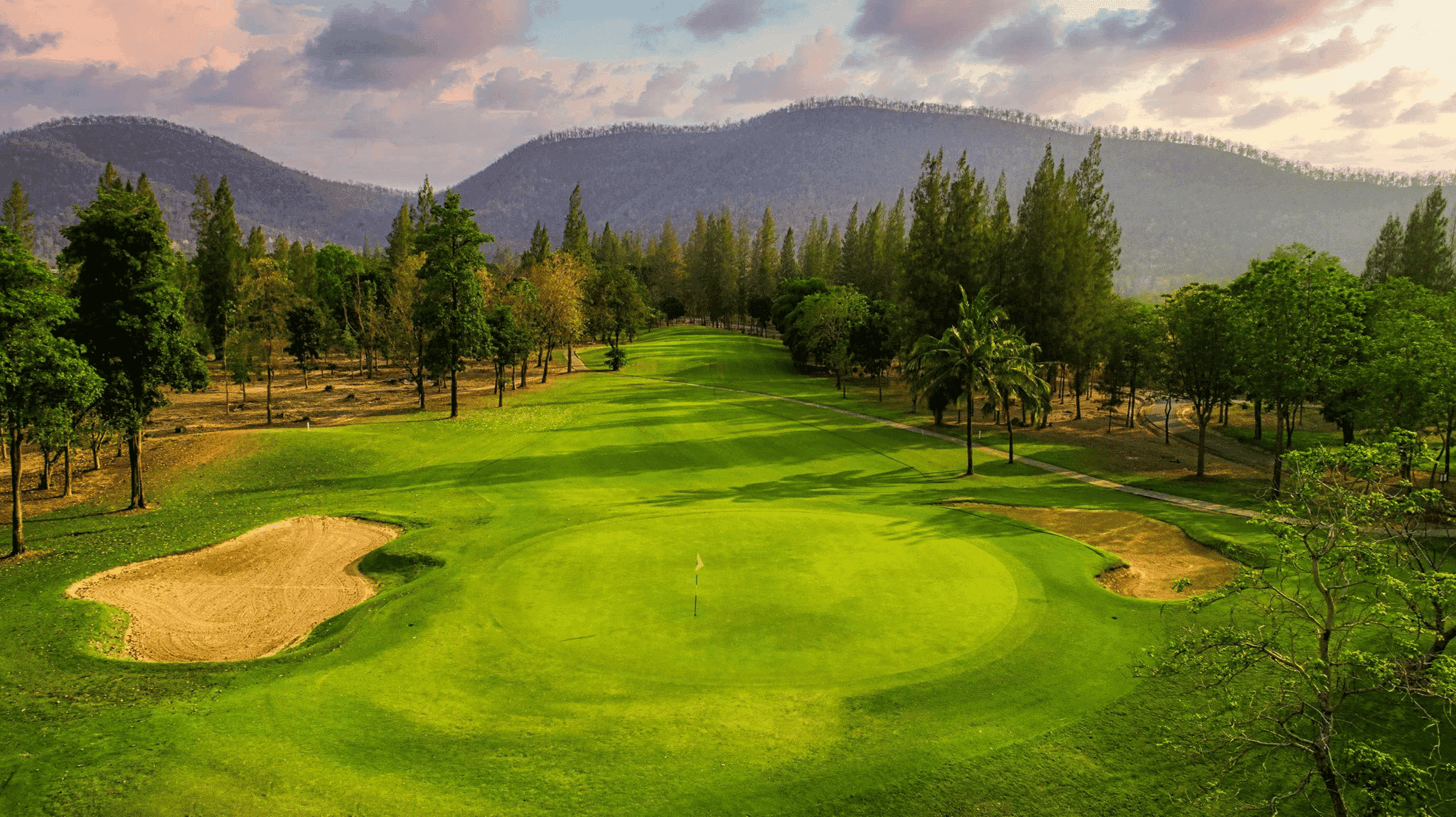 Evergreen Hills Golf Club & Resort golf course, Tha Muang District, Kanchanaburi