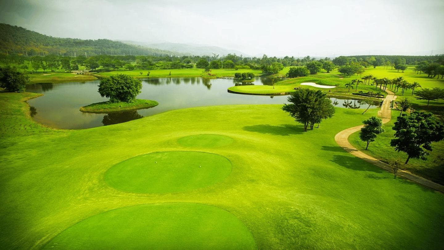Pattana Golf Club & Resort fairway and green - golf course Thailand
