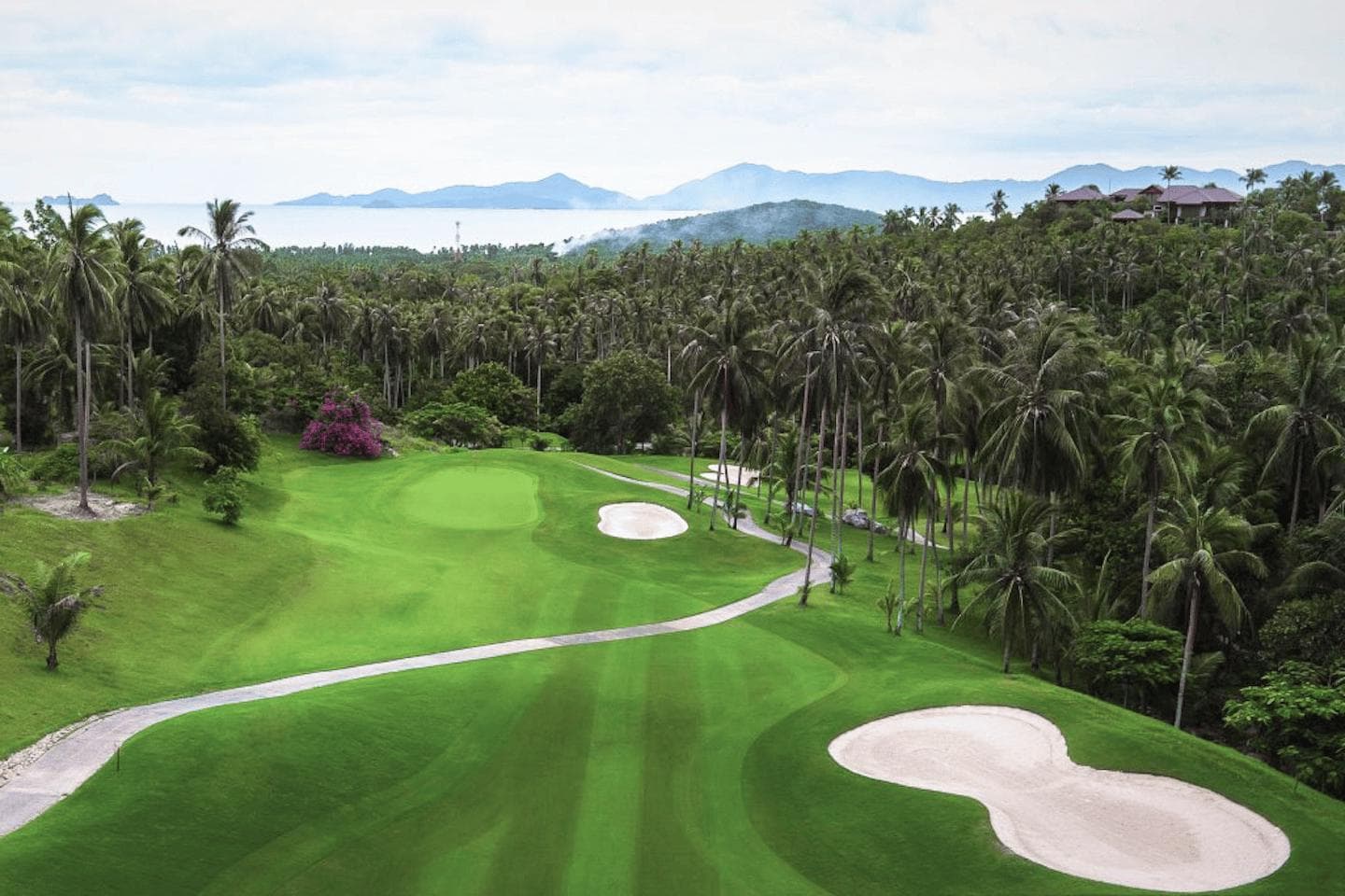 Santiburi Samui Country Club fairway and green - golf course Thailand