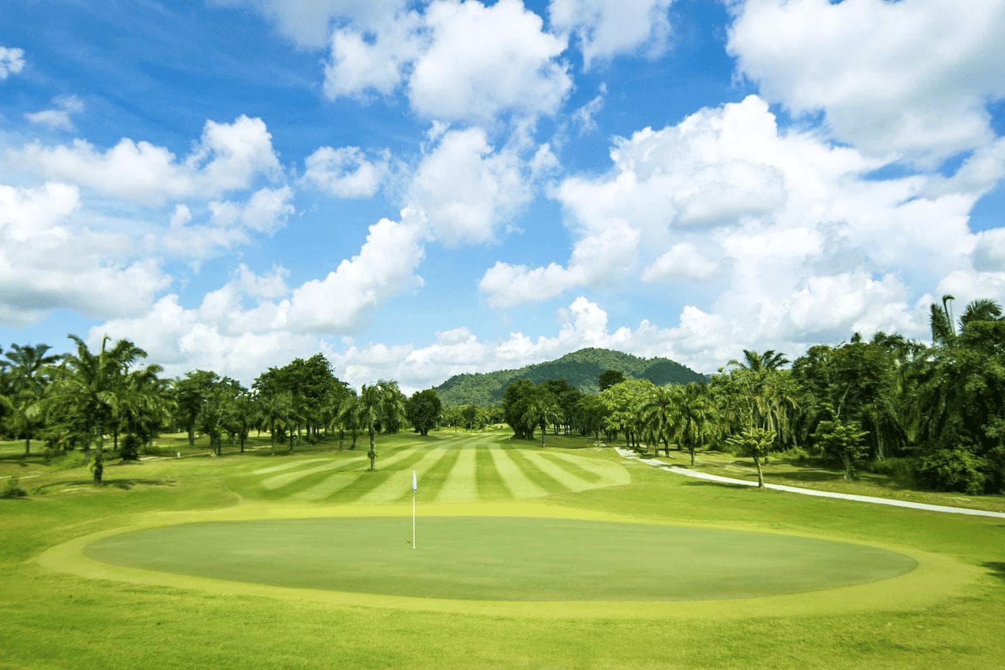 Pattavia Century Golf Club fairway and green - golf course Thailand