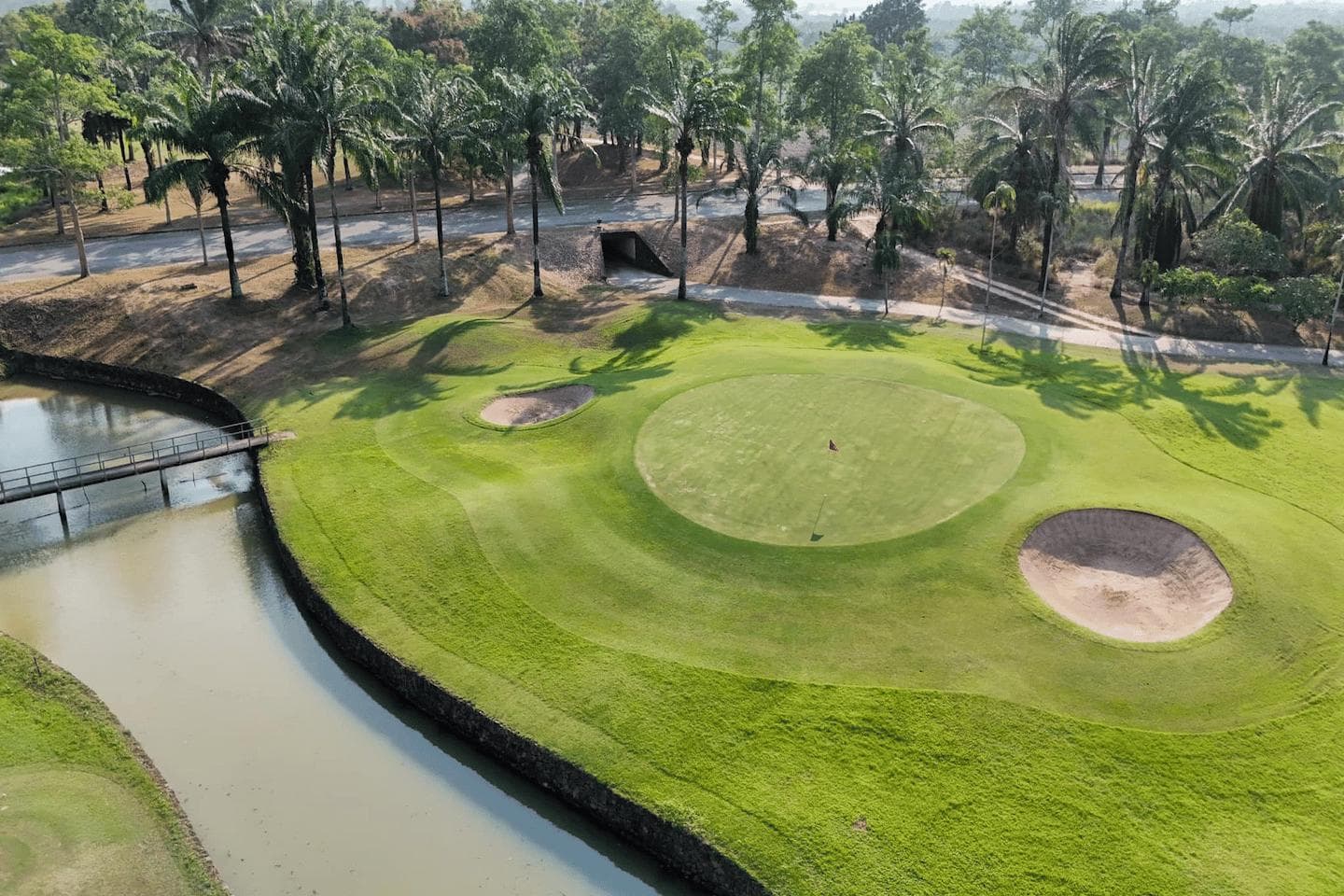 Greenwood Golf Club fairway and green - golf course Thailand