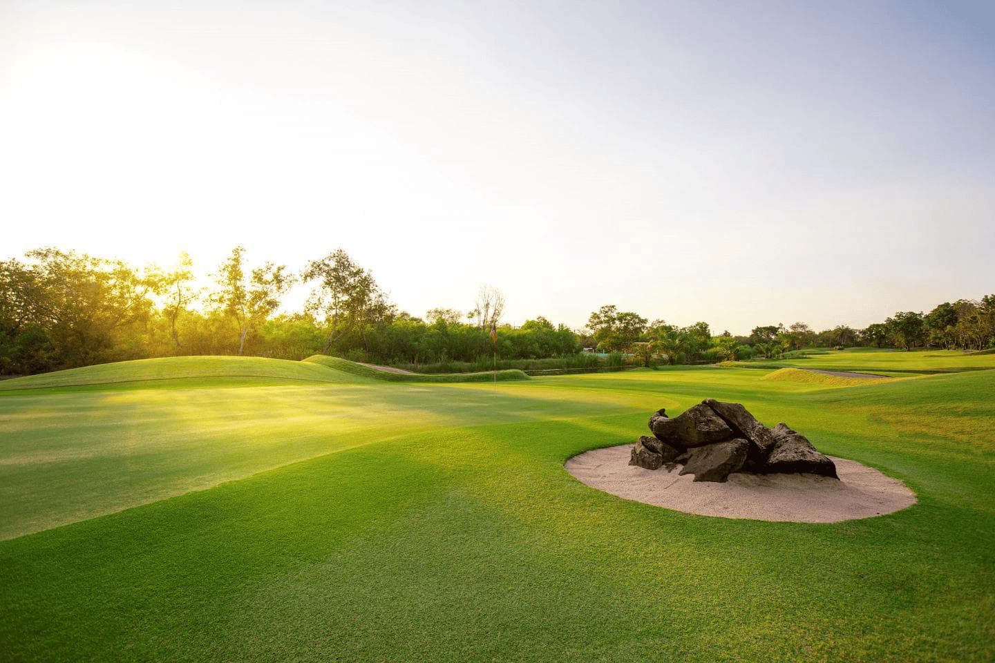 The Wangnoi fairway and green - golf course Thailand