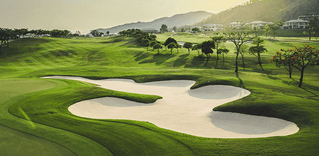 Black Mountain Golf Club fairway and green - golf course Thailand