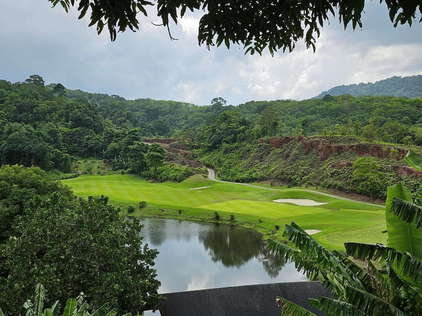 Red Mountain Golf Club fairway and green - golf course Thailand
