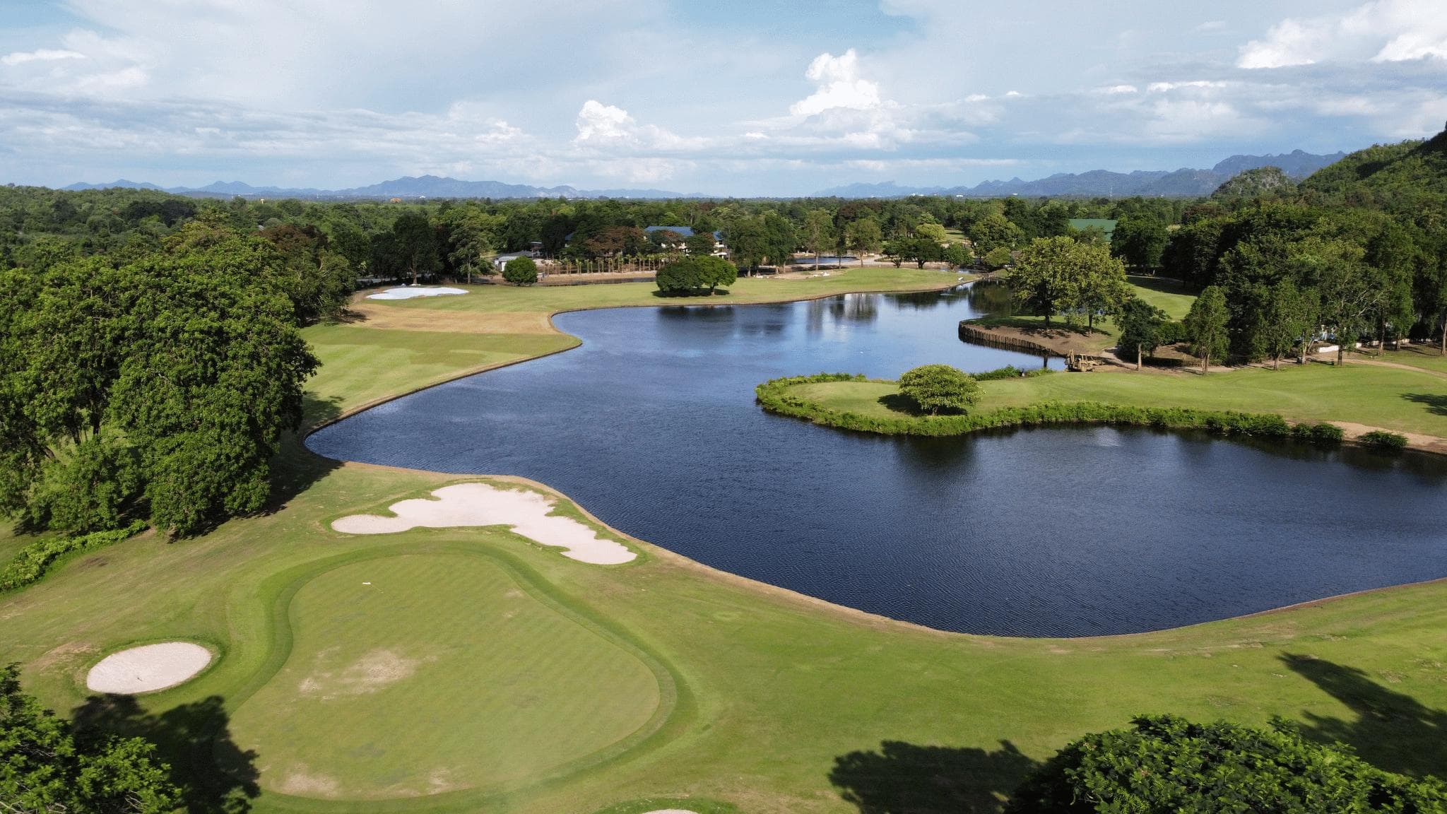 Artitaya Kanchanaburi Golf & Resort fairway and green - golf course Thailand