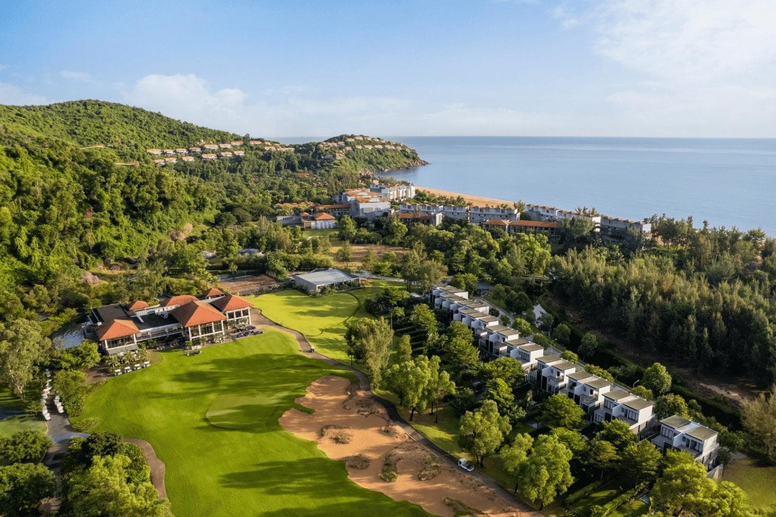 Laguna Golf Lang Co fairway and green - golf course Thailand